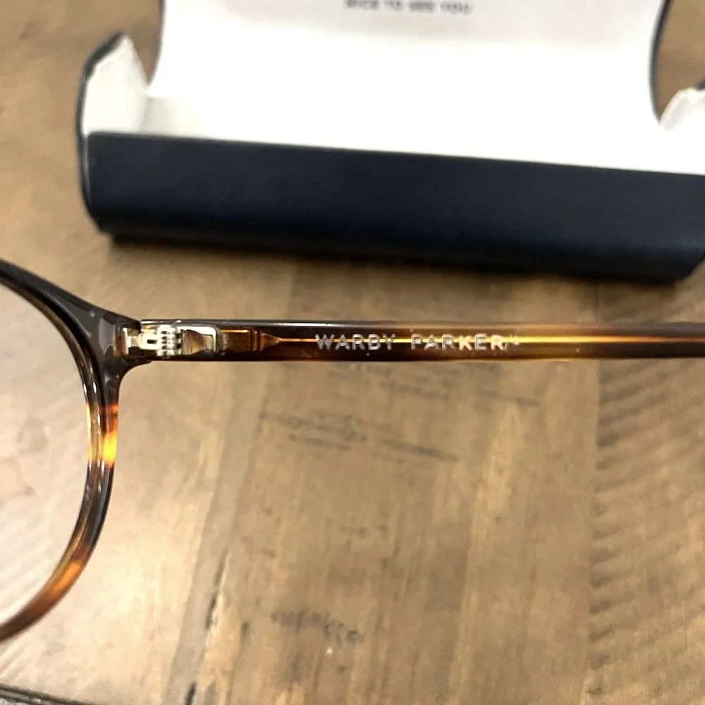 Warby Parker Watts M‎ 280 Sugar Maple Eyeglasses Frame 49-18-145 w/Case